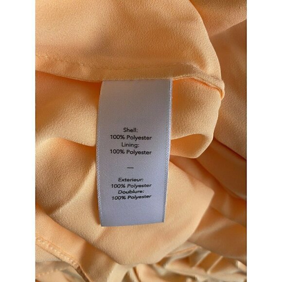 Elizabeth And James Dress Size 4 Women's Sleeveless Orange Layered Ruffle Dress - Picture 9 of 10